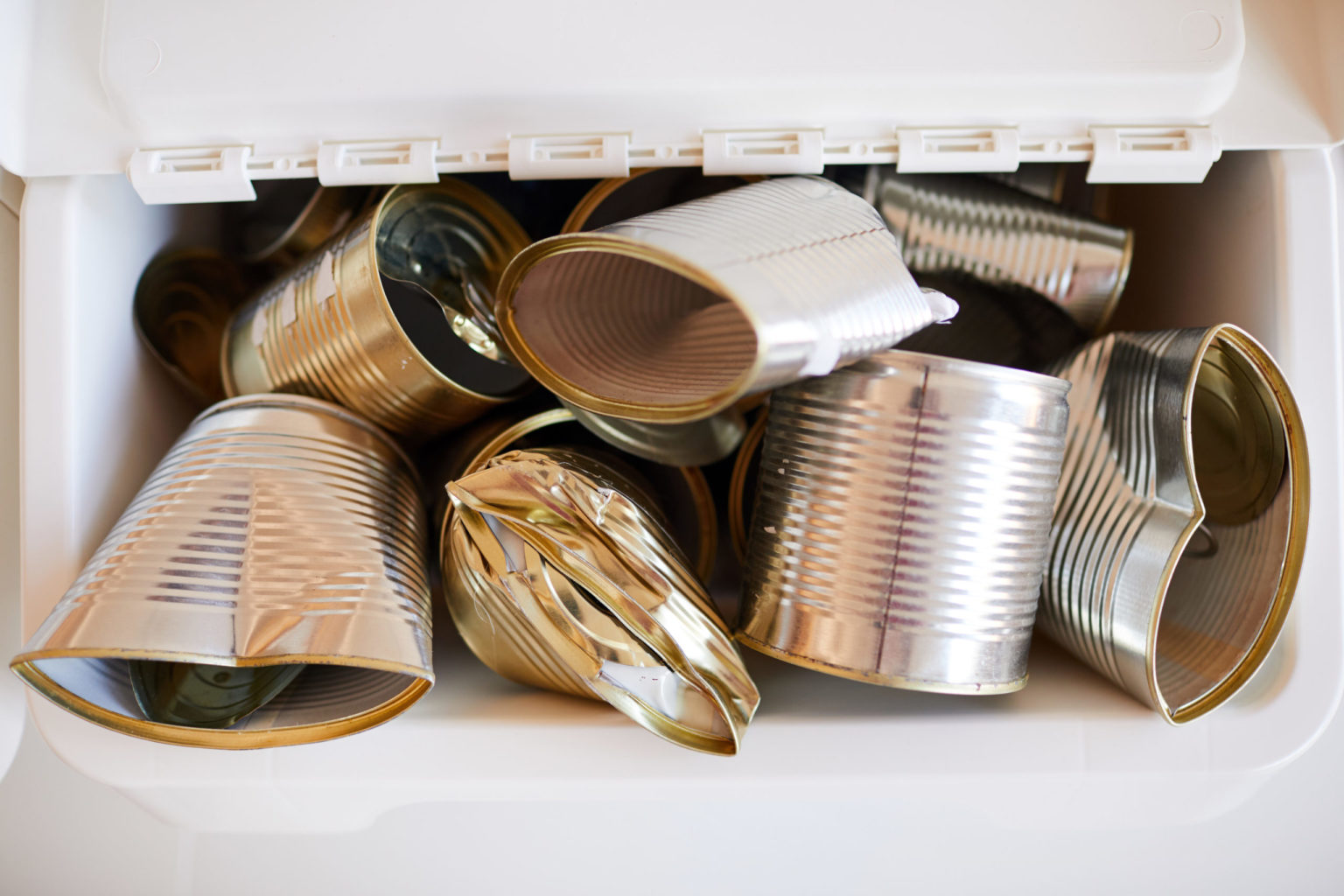 a group of objects on a shelf