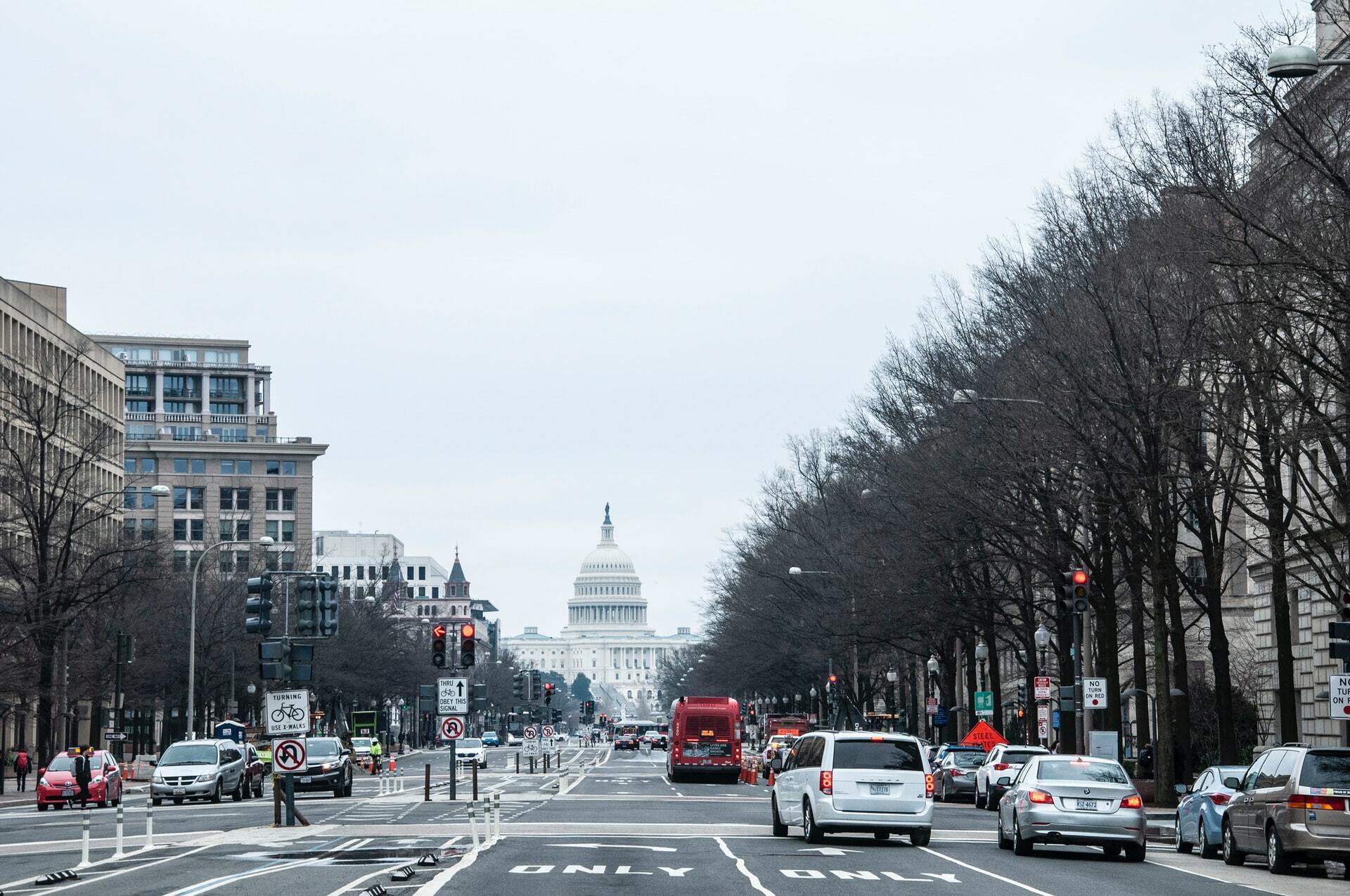 a busy city street